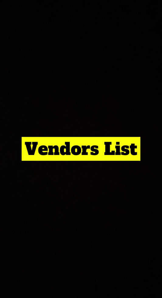 VENDORS LIST (Hair/ products, clothes, Lashes etc)